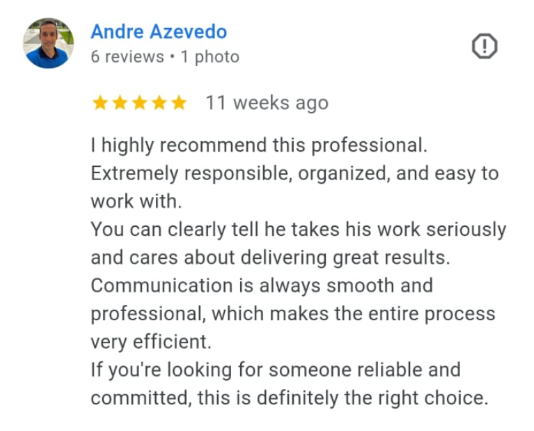Google review praising FB Agency marketing results